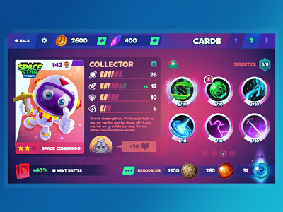 Space Star - Game UI/UX