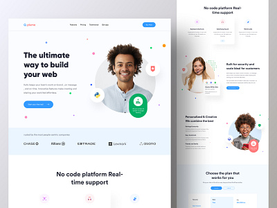 Qplume - Web Builder Landing Page