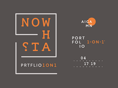 AIGA MN Portfolio 1-on-1 2019 branding color design logo typography