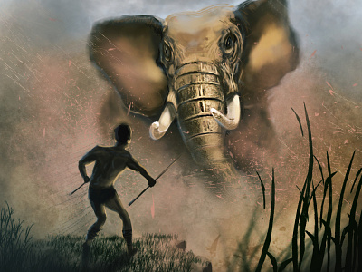 Elephant - wild adobeillustator concept concept art design digital drawing digitalart digitalpainting illustraion illustration ilustrator