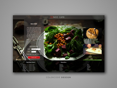 Web design - Tonico cafe branding design illustration logo typography ui ux webdesign website