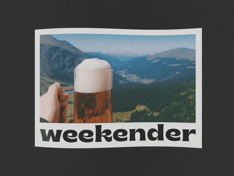 weekender • A Magazine About Not Giving A Fuck animation art direction branding branding and identity magazine magazine cover typography