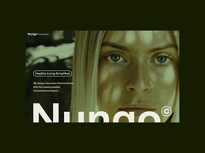 Nungo® • Healthy Living Simplified branding cinema4d typography ux