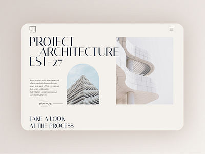 Architecture web design concept