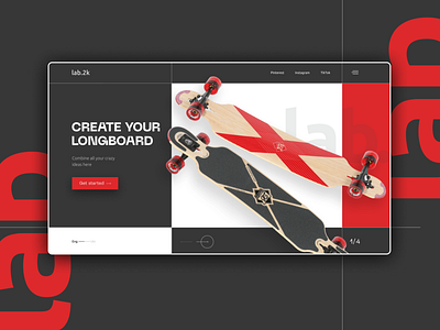 Ecommerce design concept - longboards