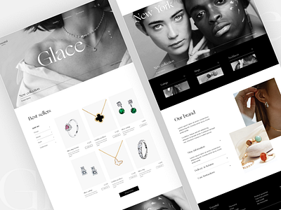 Jewellery ecommerce website concept concept design design ecommerce ecommerce design figma figma design jewellery jewelry shop typography ui ux web web design webdesign