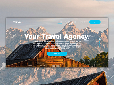 Simple Parallax AgencyTravel Web Page