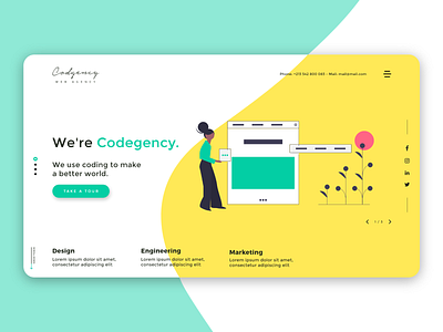 Codagency - One Landing Page for web agency