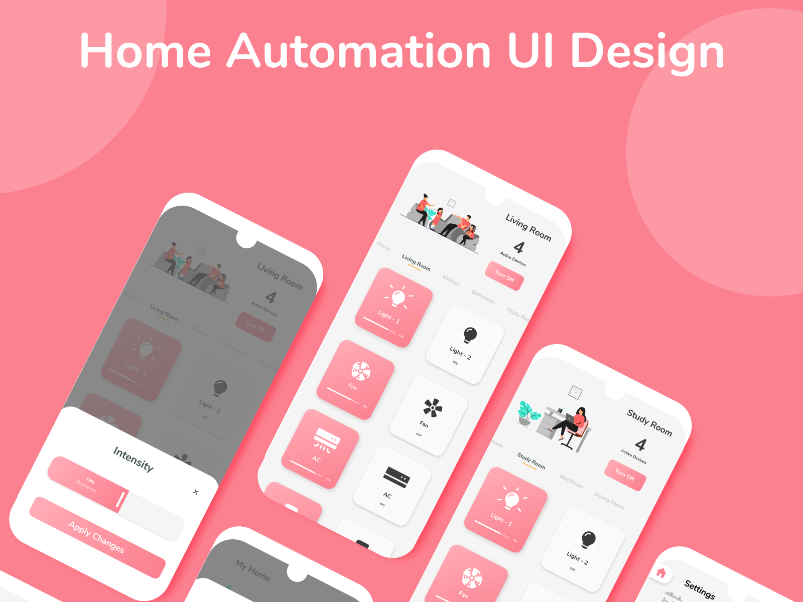 Home Automation App UI Design by Romax Rajeev on Dribbble