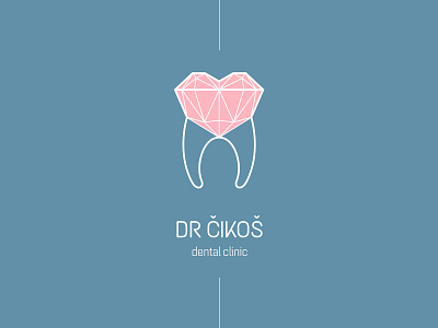 dr Cikos dental clinic logo design & rebranding adobe illustrator adobe photoshop branding dental dental clinic design graphic design linear logo logo design visual identity