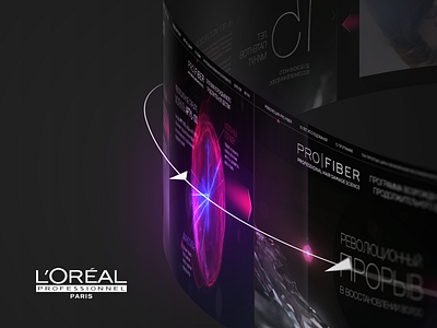 Loreal Profiber Landing Page artdirection landingpage loreal mobile smm