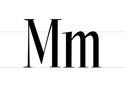 M font letter m progress typography wip