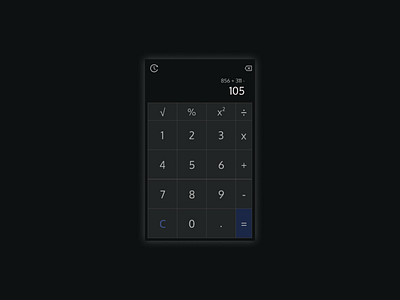 Just ordinary mobile calculator daily UI