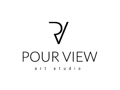 Pourview design illustrator larsroed logo