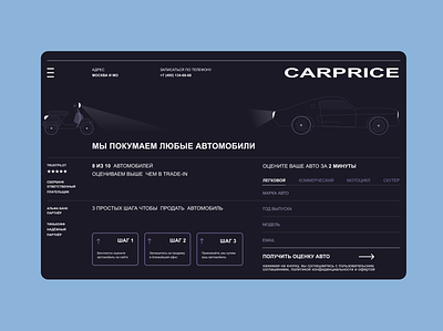 Caprice - Landing page booking carprice cars design illustration landing page search ui