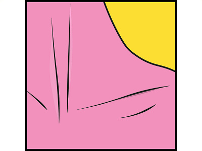 neck art color illustration illustrator line photoshop pink shadow woman yellow