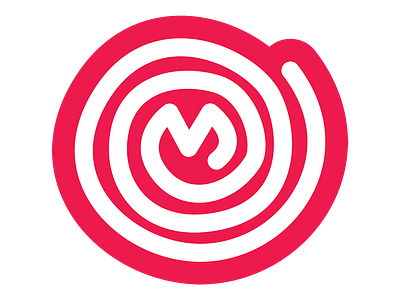 Logo for Studiomaqs circle logo m red