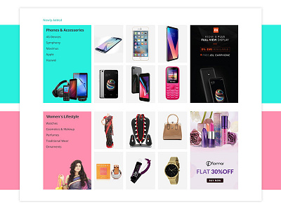 e-Com Section ecommerce products ui ux