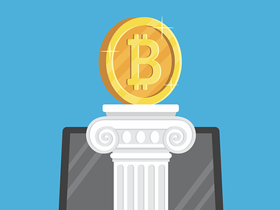 Bitcoin Technology bitcoin computer financial illustration money tecchnology vector