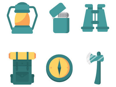 Camping Vector Elements