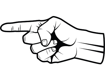 pointing finger clip art