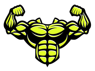 Bodybuilder Torso Vector Image bodybuilding drawing fitness gym illustration illustrator vector