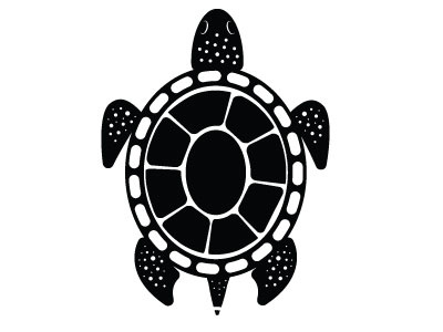 Turtle Vector Image animal drawing illustration monochrome turtle vector