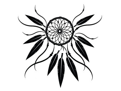 Dream catcher vector image drawing dream catcher illustration monochrome vector