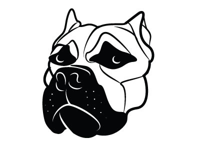 Dog Vector Image animal dog drawing illustration monochrome pet vector