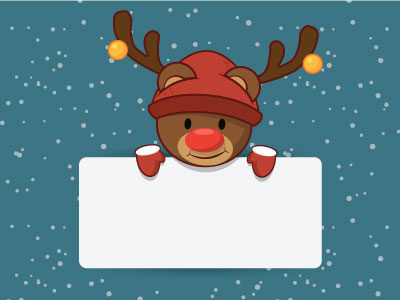 Deer Christmas Vector Image