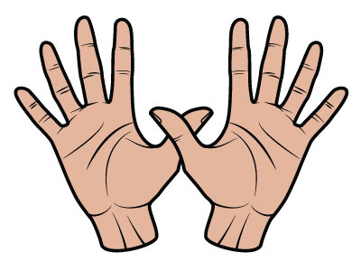 Hands Vector image drawing hands illustration vector