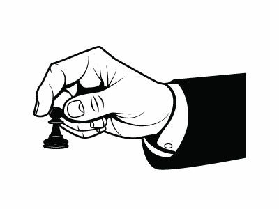 Chess Move Vector Image chess drawing hand illustration monochrome pawn vector