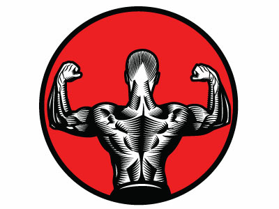 Bodybuilder Vector Image bodybuilder drawing gym illustration monochrome vector