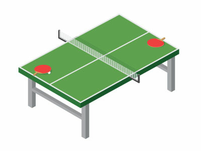 Table Tennis Vector Image
