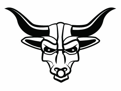 Bull Vector Monochrome Clipart animal bull drawing illustration logotype monochrome vector