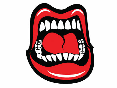 Screaming Mouth Vector Image