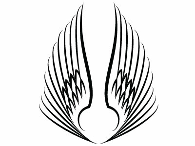 Wings Vector Clip Art drawing illustration monochrome tattoo tattoo art vector wings