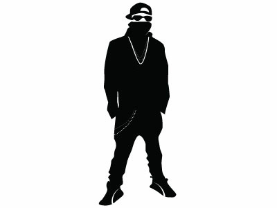 Hip Hop Guy Vector Image drawing guy hip hop illustration monochrome music vector