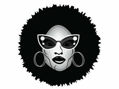 Funky woman illustration monochrome people vector woman woman illustration