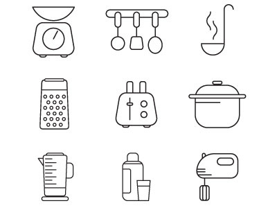 Kitchen Vector Icons