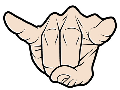Devil's Sign Gesture drawing finger gesture hand illustration sign symbol vector