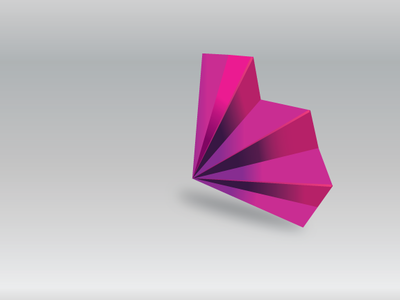 Violet 3d design illustration logo vector