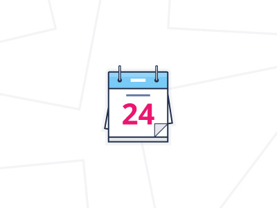 Calender Icon 24 calender date icon illustration vector