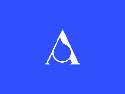 A-Qua a affinity aqua letter mark