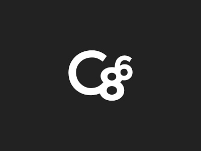 C 86 - Exploration 86 c connected letter logo mark number