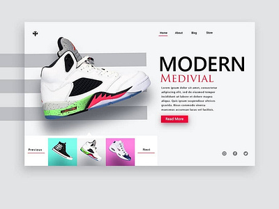 Shoe Store Concept app experiment exploration flat graphic design logo minimal typography ui ux