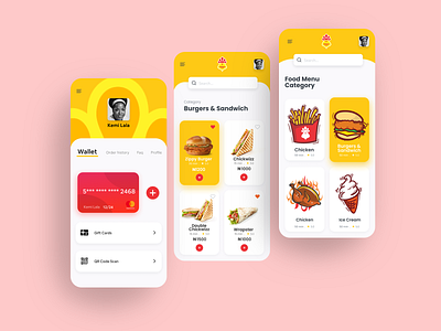 Chicken Republic Food App Concept design exploration flat graphic design minimal product productdesign ui ux