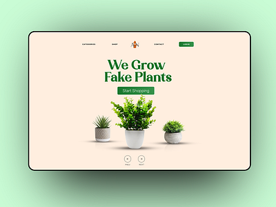 Artificial Nature Landing Page