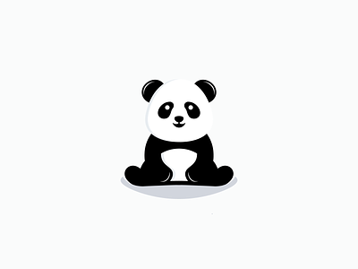 Logo Design Challenge (Day 3) - Panda brand brand design branding cartoon cute daily logo challenge daily logo challenge day 3 design illustration panda panda bear panda bear logo panda illustration panda logo
