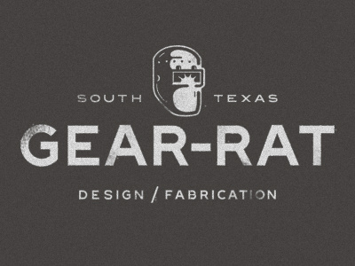Gear-Rat fabrication logo vintage welding welding mask